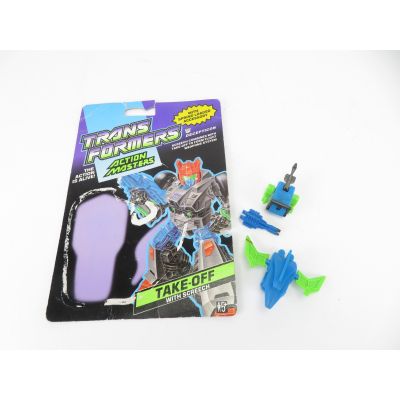 Transformers G1 Action Masters Take-Off card & accessories (damaged)