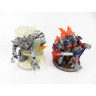 Transformers The Movie 2007 Unleashed Statue Optimus Prime & Megatron