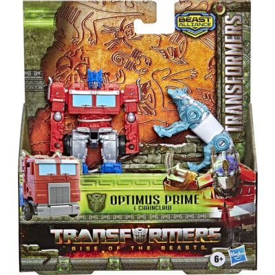 Transformers Rise of the Beasts Optimus Prime & Chainclaw