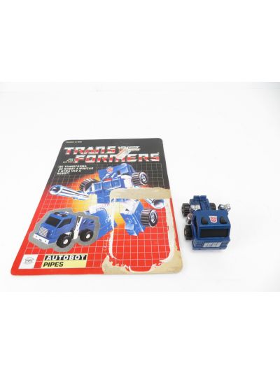 Transformers G1 Puffer, Blue Huffer IGA Plasticos + card