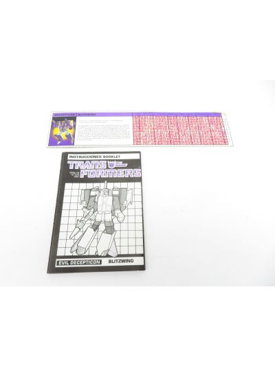 Transformers G1 Blitzwing instructions & Tech specs, IGA Plasticos