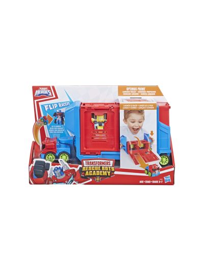 Transformers Rescue Bots Flip Racers Optimus Prime