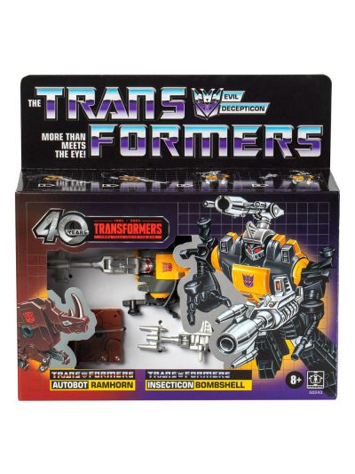 Transformers G1 Retro Bombshell & Ramhorn 40th Annivers. reissue